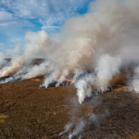 Peatland Burning on North York Moors UK