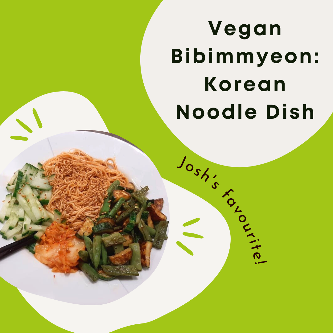 Vegan Korean Bibimmyeon Noodles