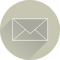 Circular icon showing a closed envelope.