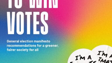 Cover of Greenpeace UK's manifesto recommendations document.
