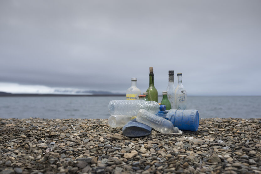 glass and plastic bottles