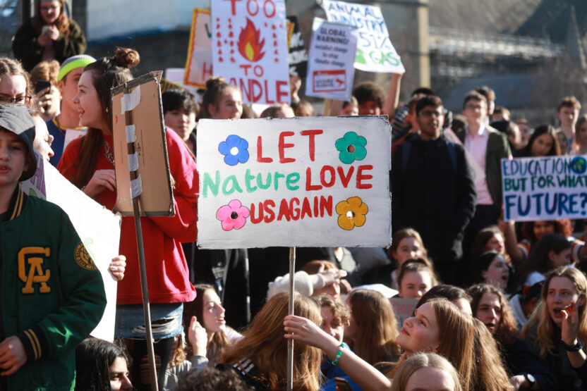 “Grownups cheering on the school strikes are like footballers applauding the crowd. You’re on the pitch. Score a goal.”