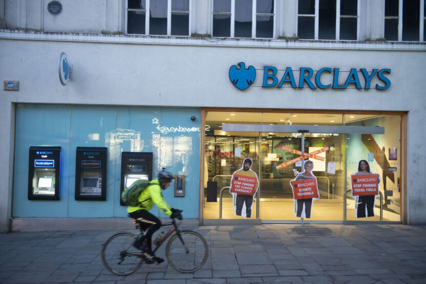 SHUTDOWN: Nearly 100 Barclays branches out of action after Greenpeace climate protest