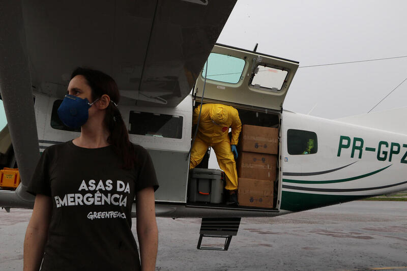 Greenpeace delivers medical aid to Indigenous communities in the Amazon to fight COVID-19