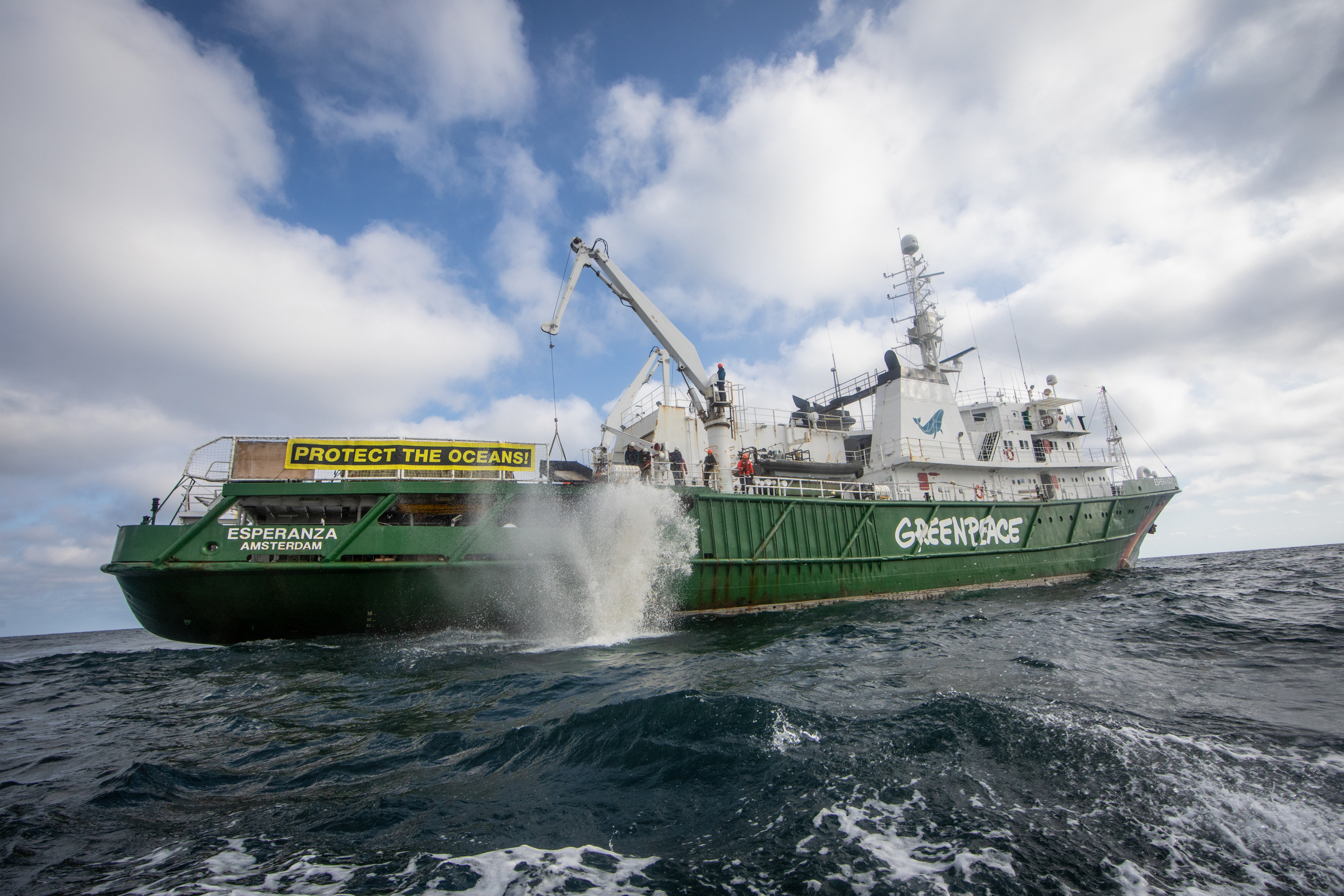 Greenpeace prosecuted over underwater boulder barrier