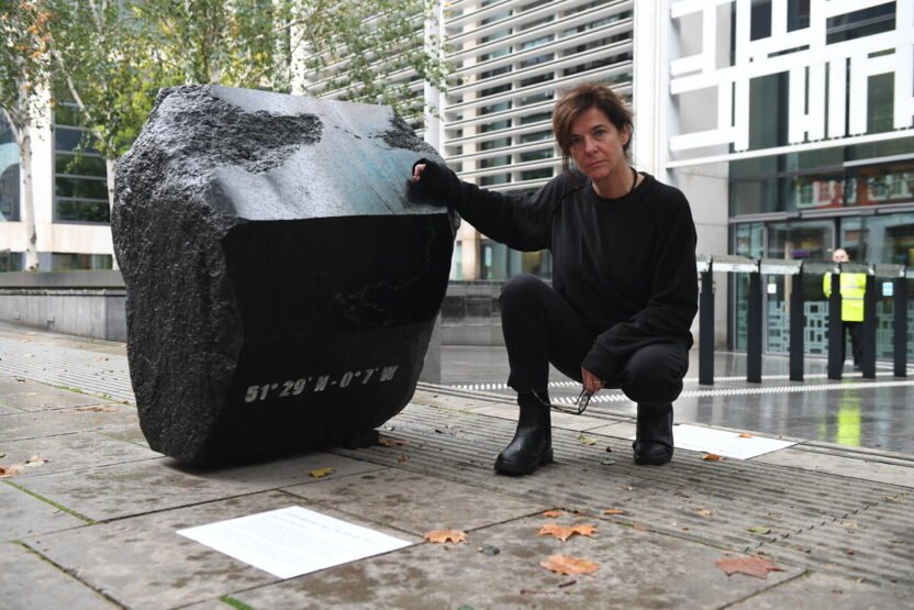 Artist Fiona Banner: ‘Why I delivered a 1.25 ton boulder sculpture to the government’