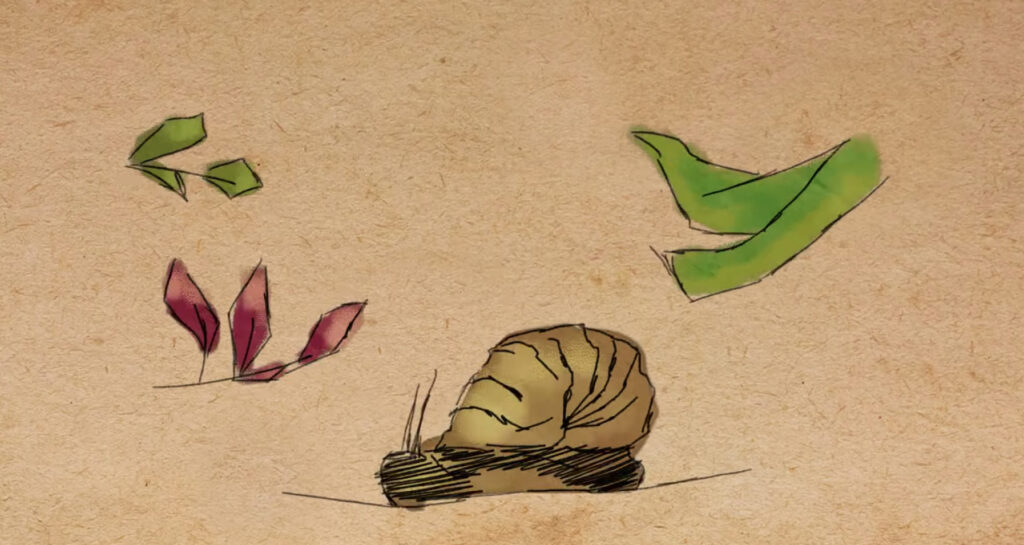 Illustration of an extinct rotund rocksnail