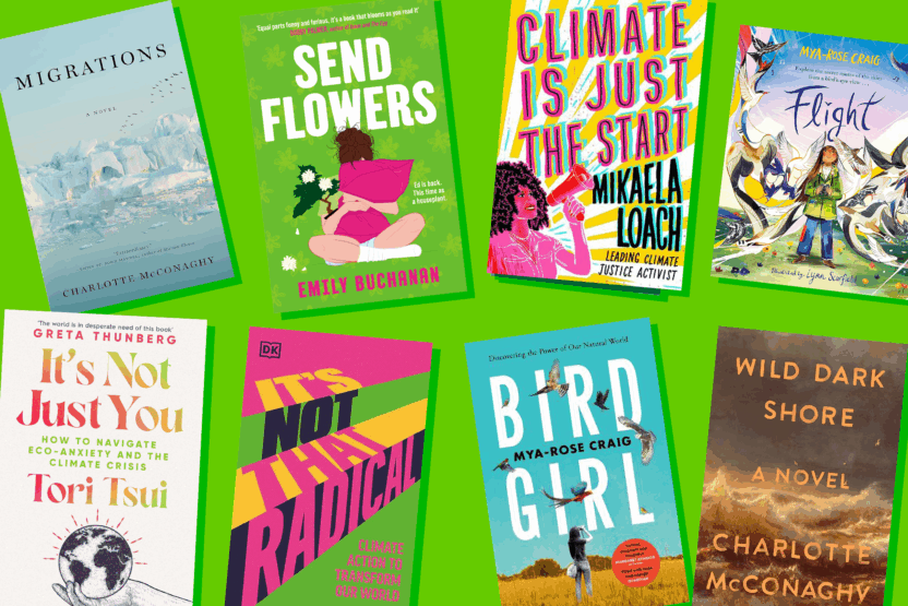 Montage of climate books