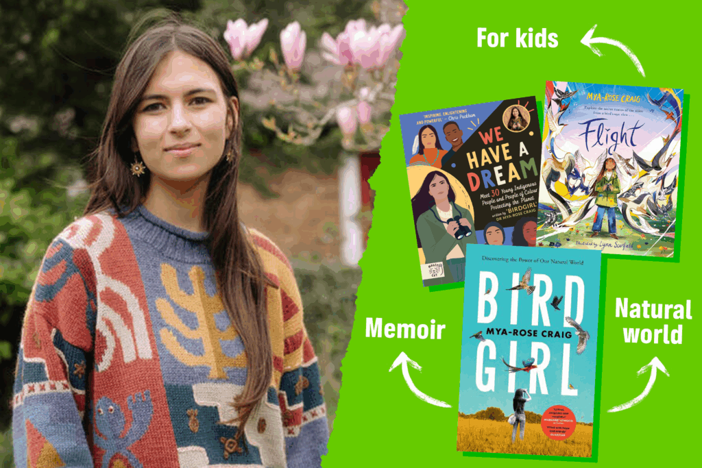 Mya-Rose Craig with book covers