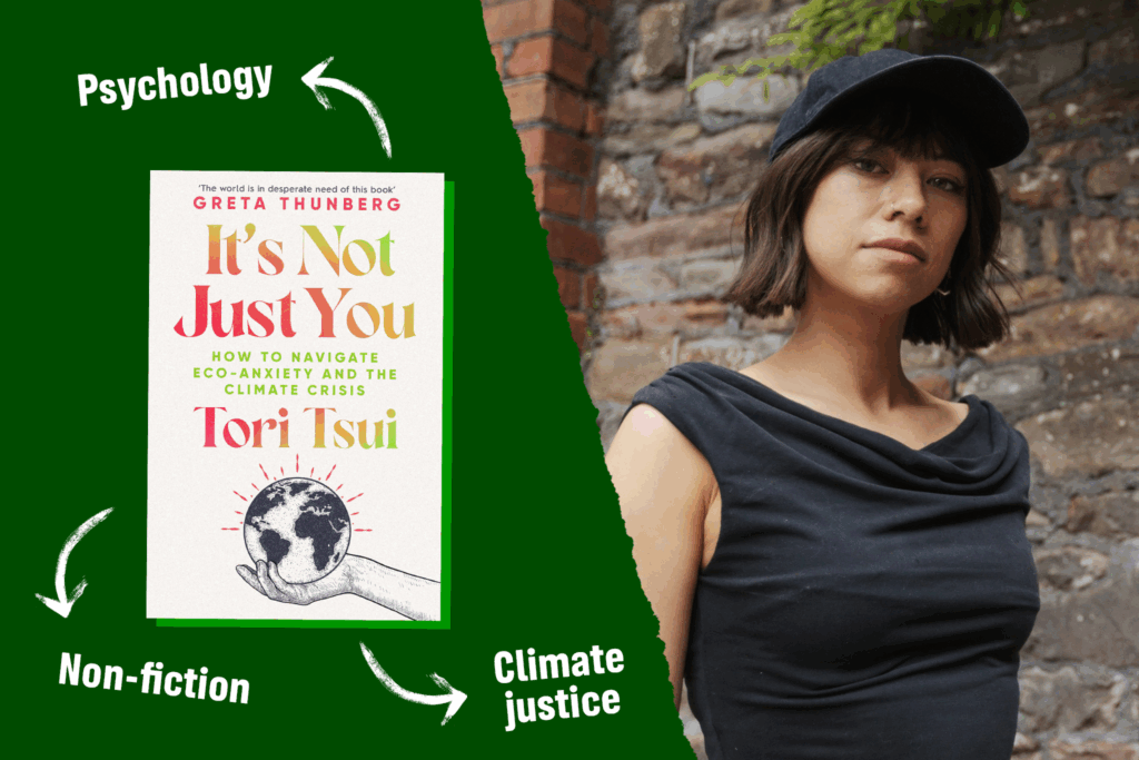 Tori Tsui with book covers