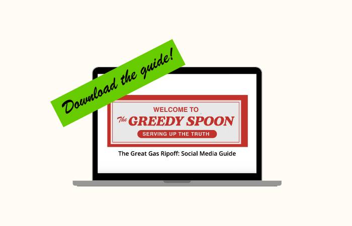 Laptop with the social media guide open