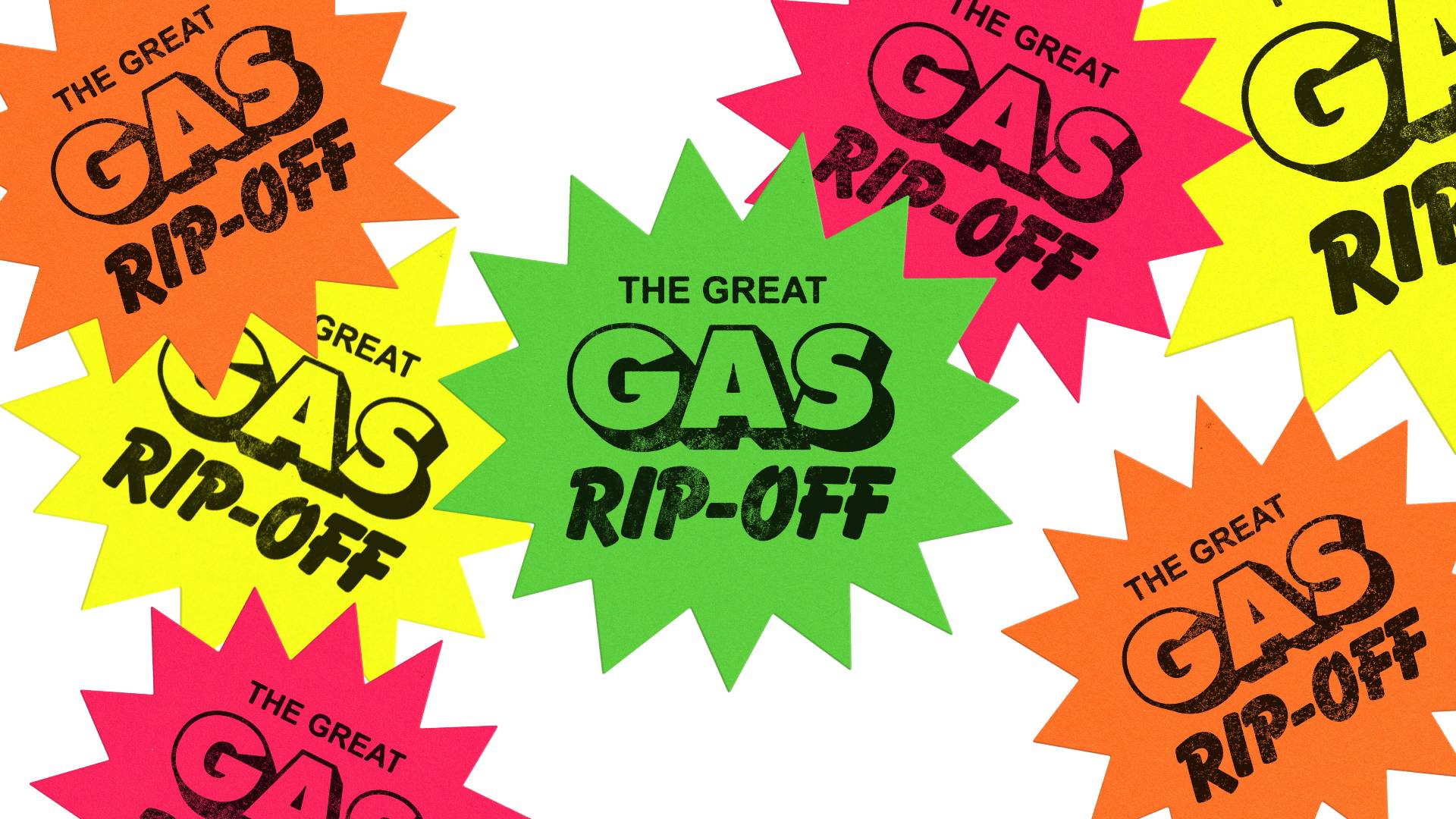 Great Gas Ripoff Campaign logos on a transparent background